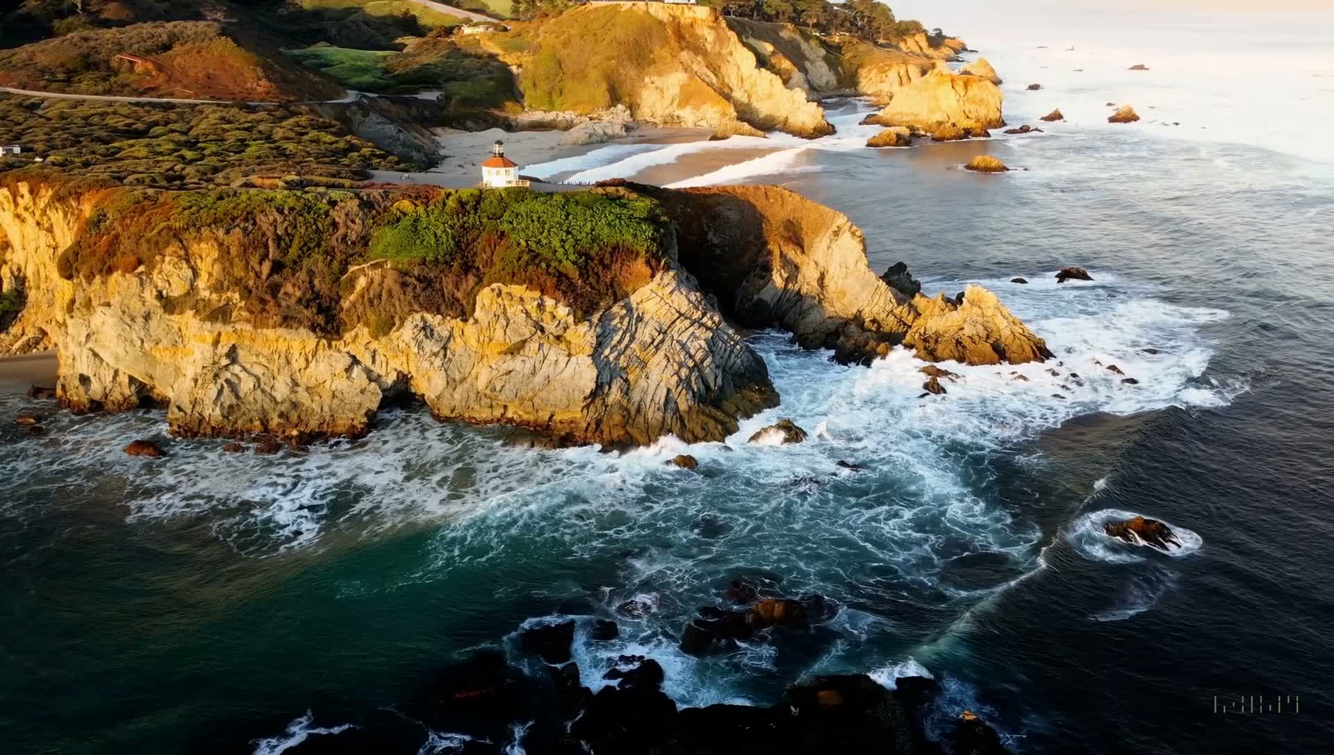 Big Sur Drone Coastline